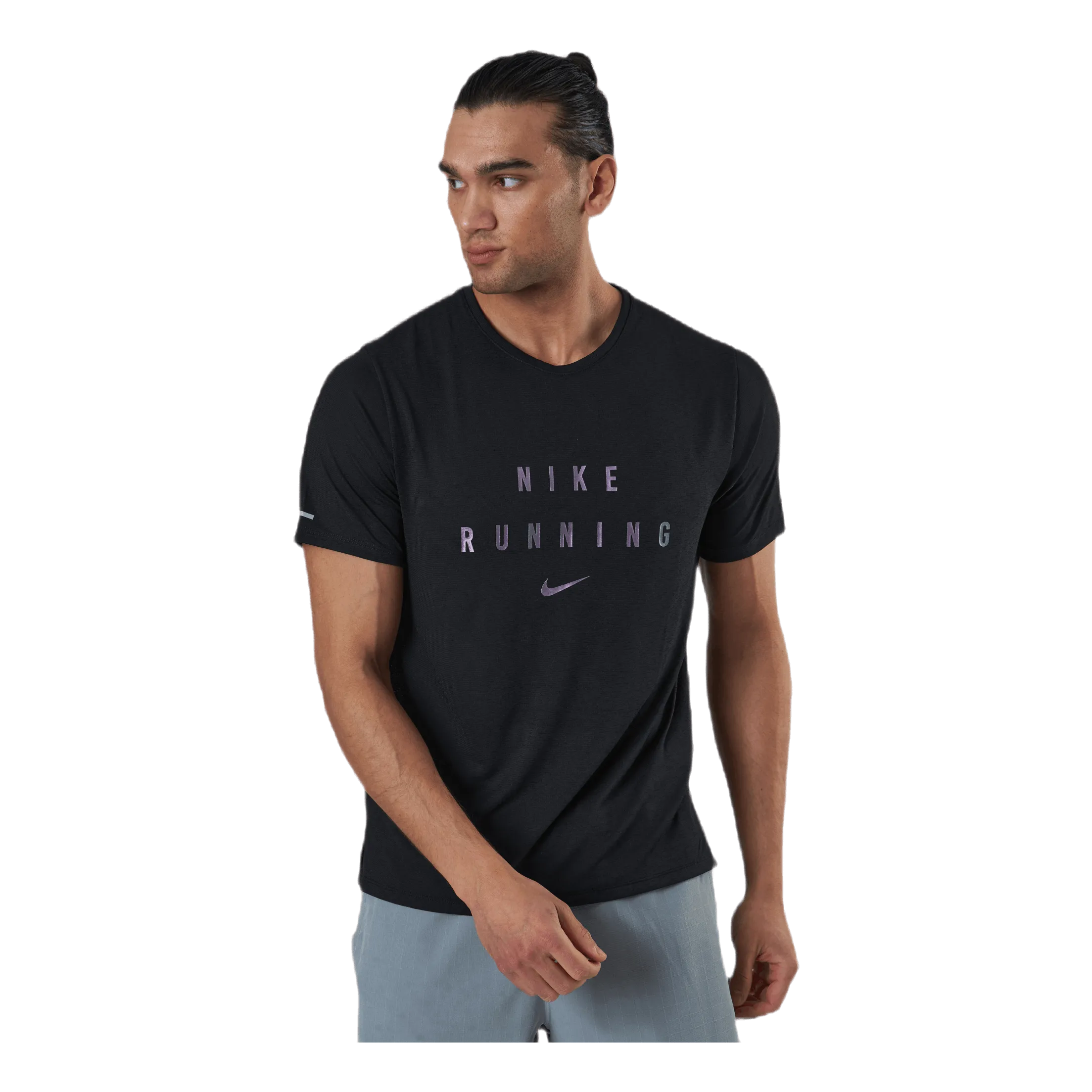 NIKE DRIFIT MILER RUN DIVISION TEE BLACK