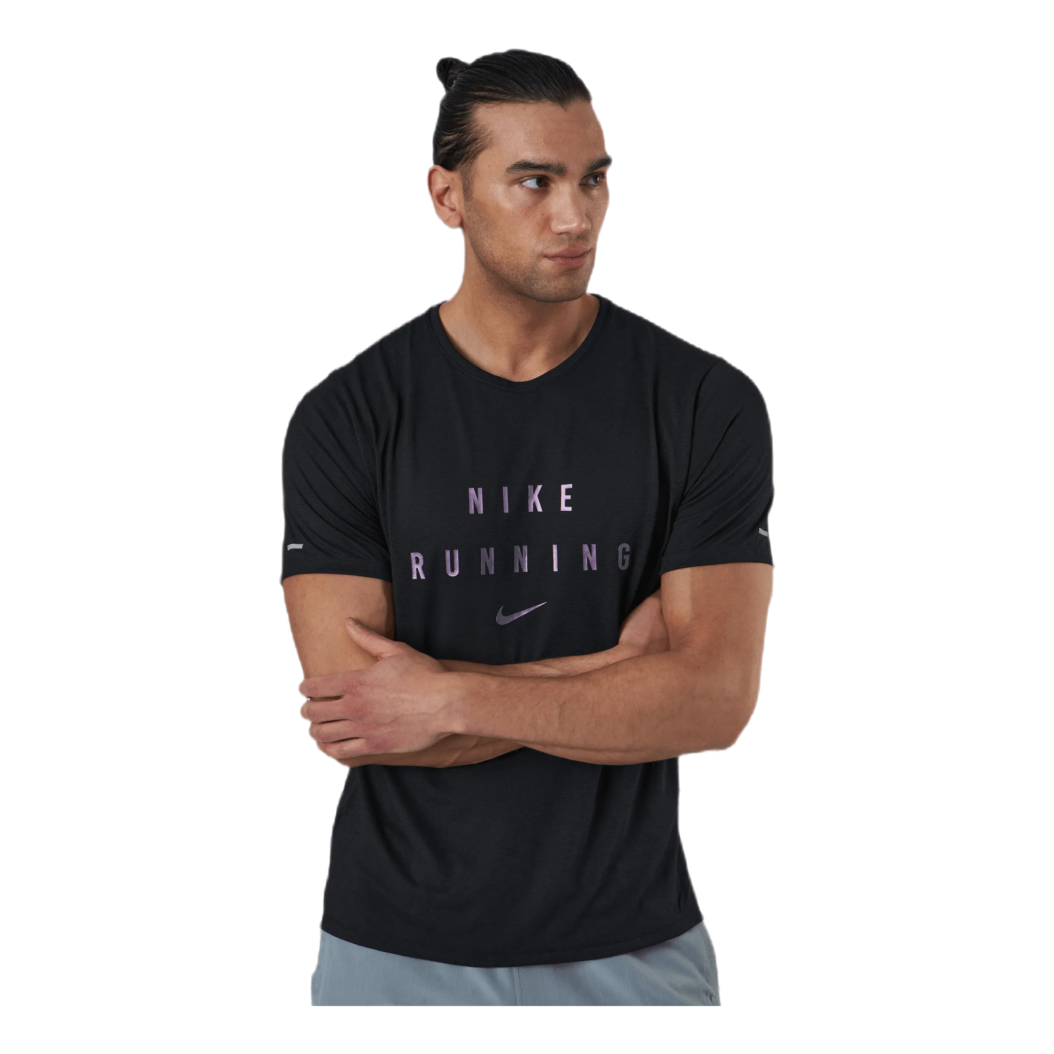 NIKE DRIFIT MILER RUN DIVISION TEE BLACK