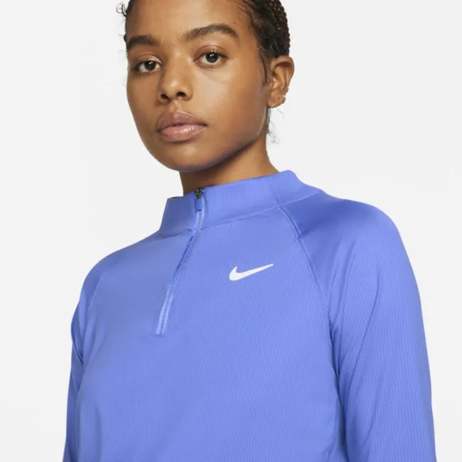 NIKE DRIFIT VICTORY LONGSLEEVE 1/2ZIP TENNIS TOP