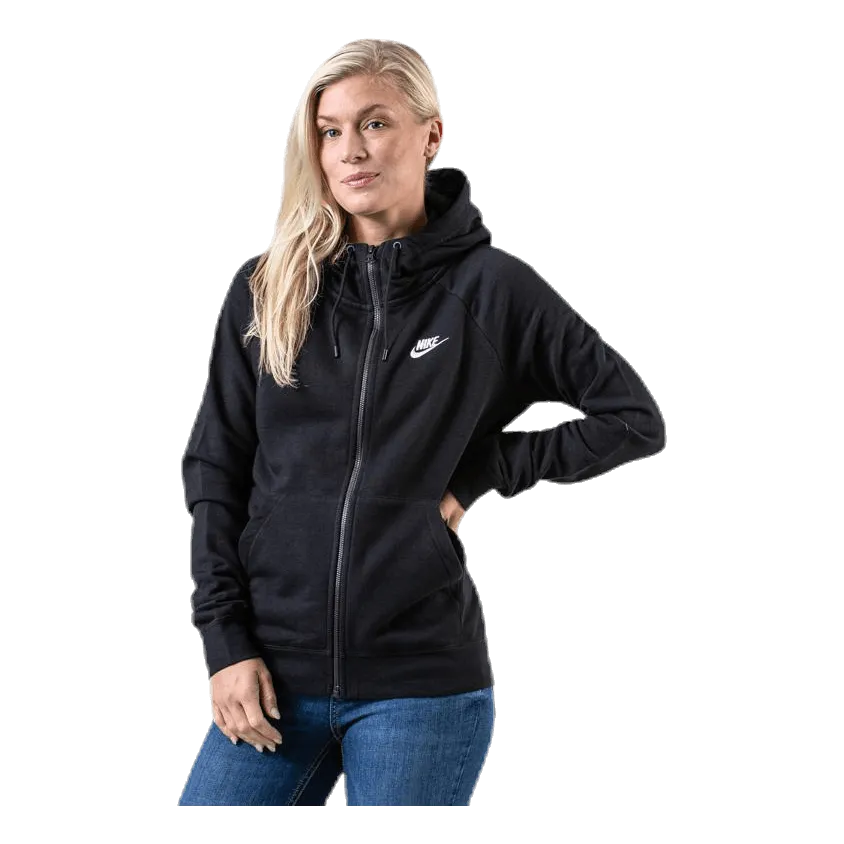 Nike Nsw Essential Zip Hoodie White/Black