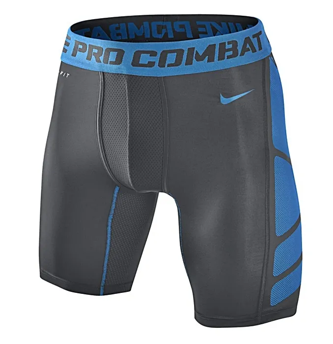 Nike Pro Combat Hypercool 2.0 Compression 6" (062/negro/azul)