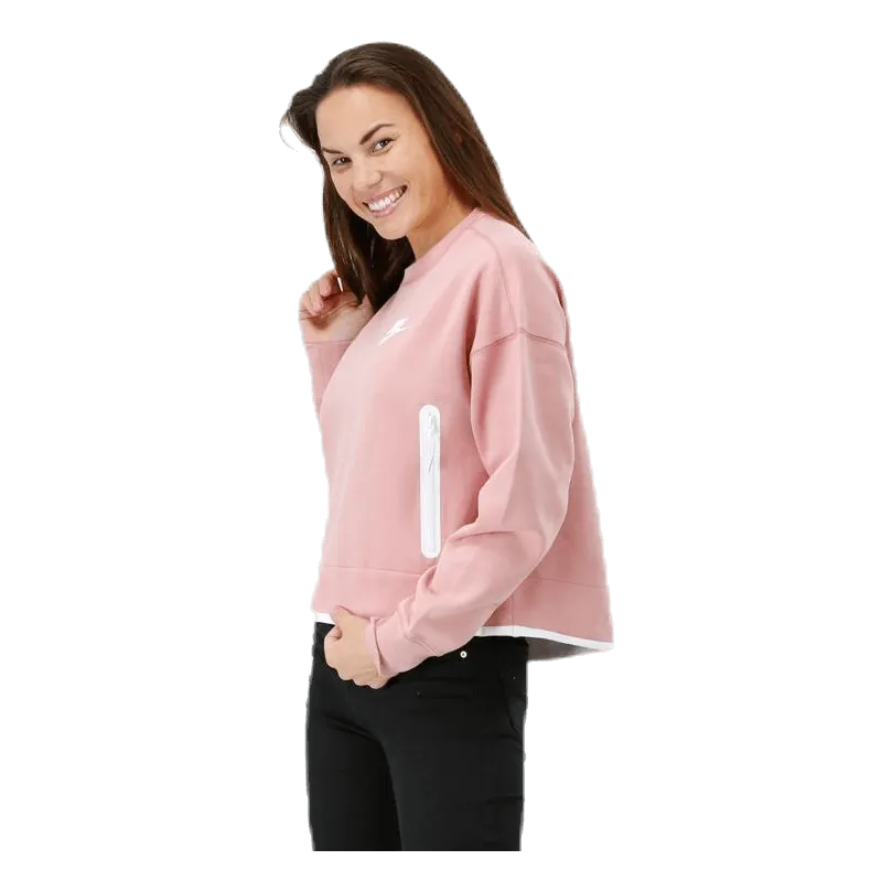 Nike Tech Fleece Crew Pink/White