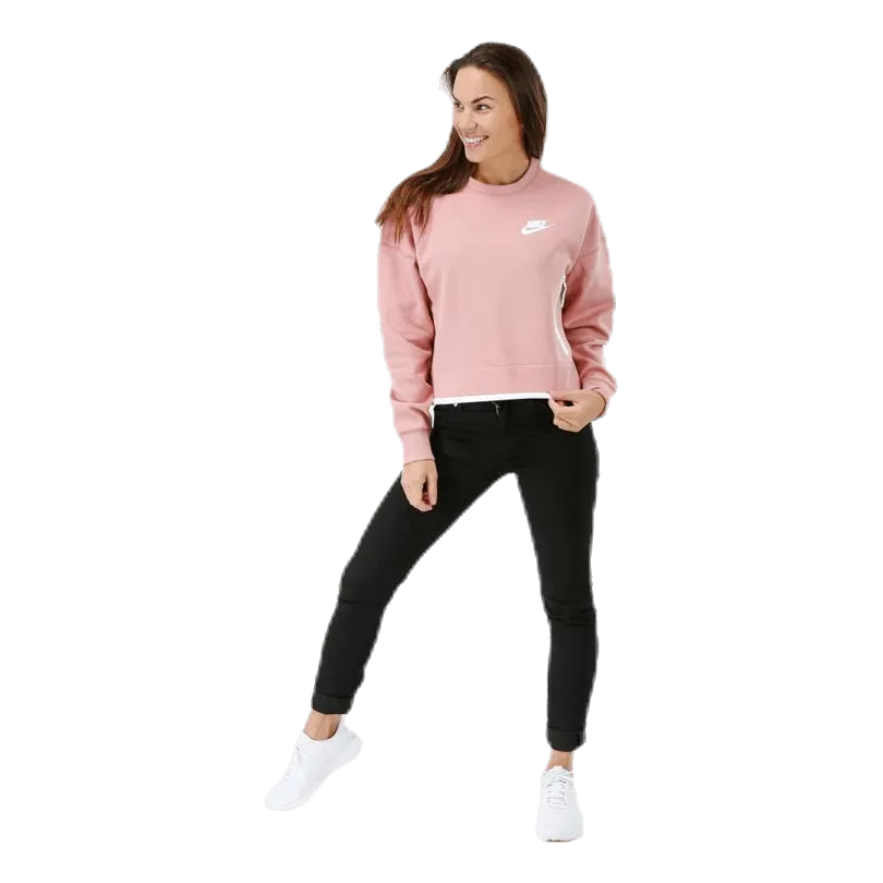 Nike Tech Fleece Crew Pink/White