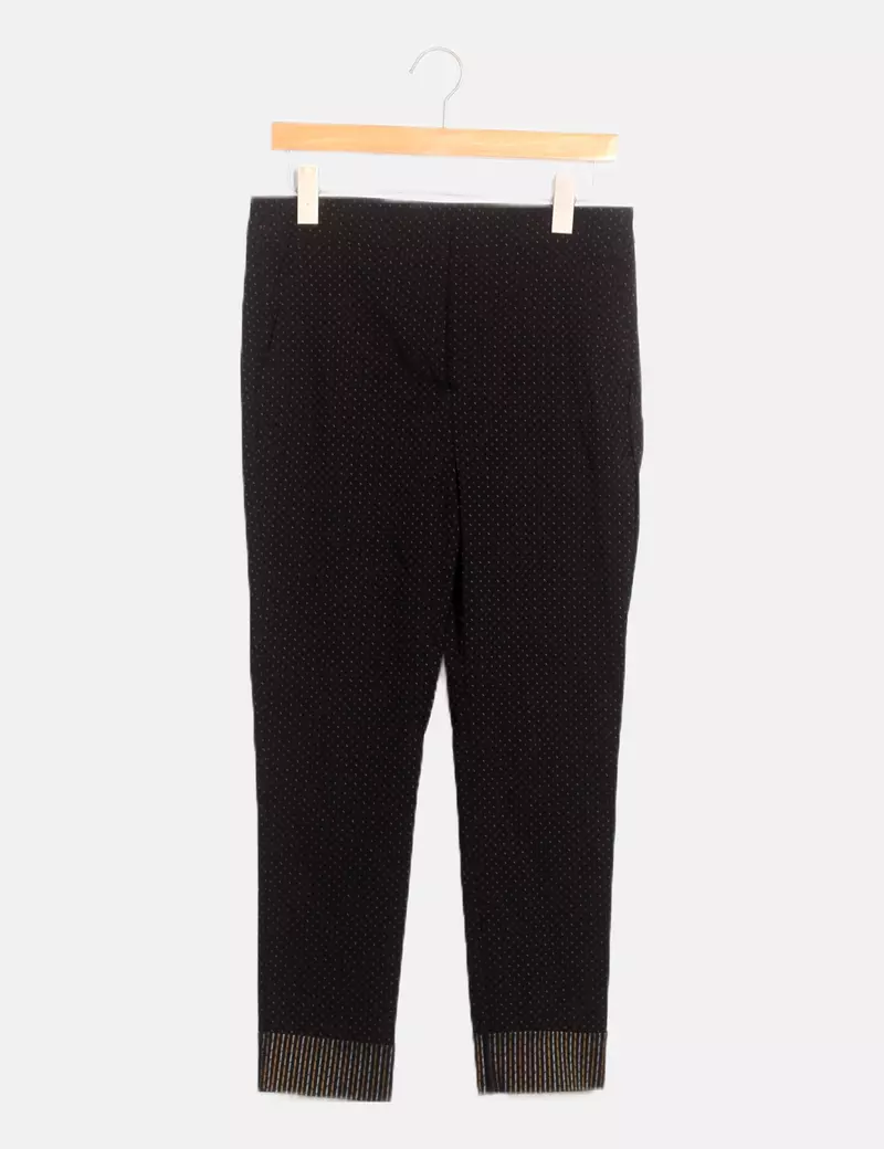 NoName Pantalón chino estampado