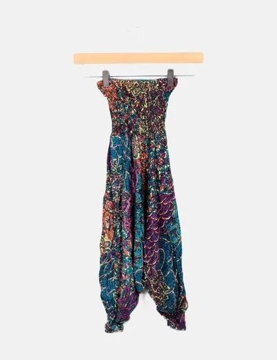 NoName Pantalón multicolor estampado