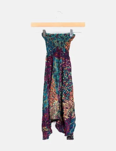 NoName Pantalón multicolor estampado