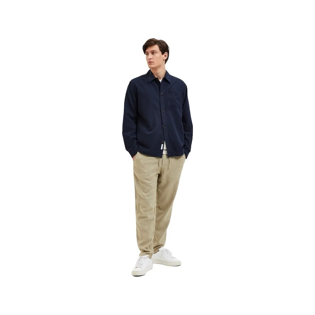 NOOS LINEN OVERSHIRT  SKY CAPTAIN