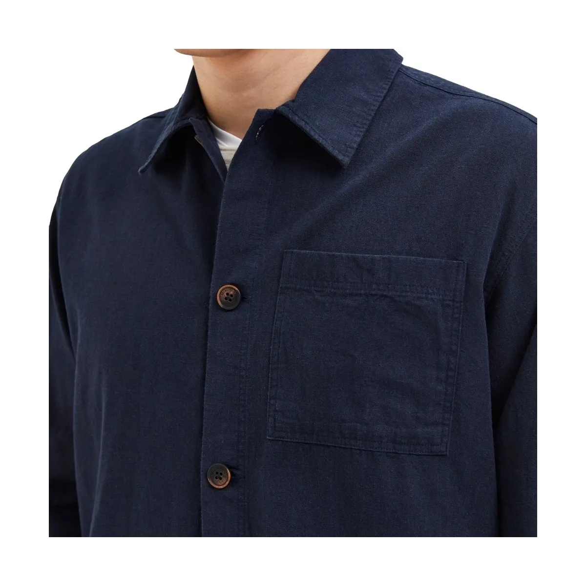 NOOS LINEN OVERSHIRT  SKY CAPTAIN