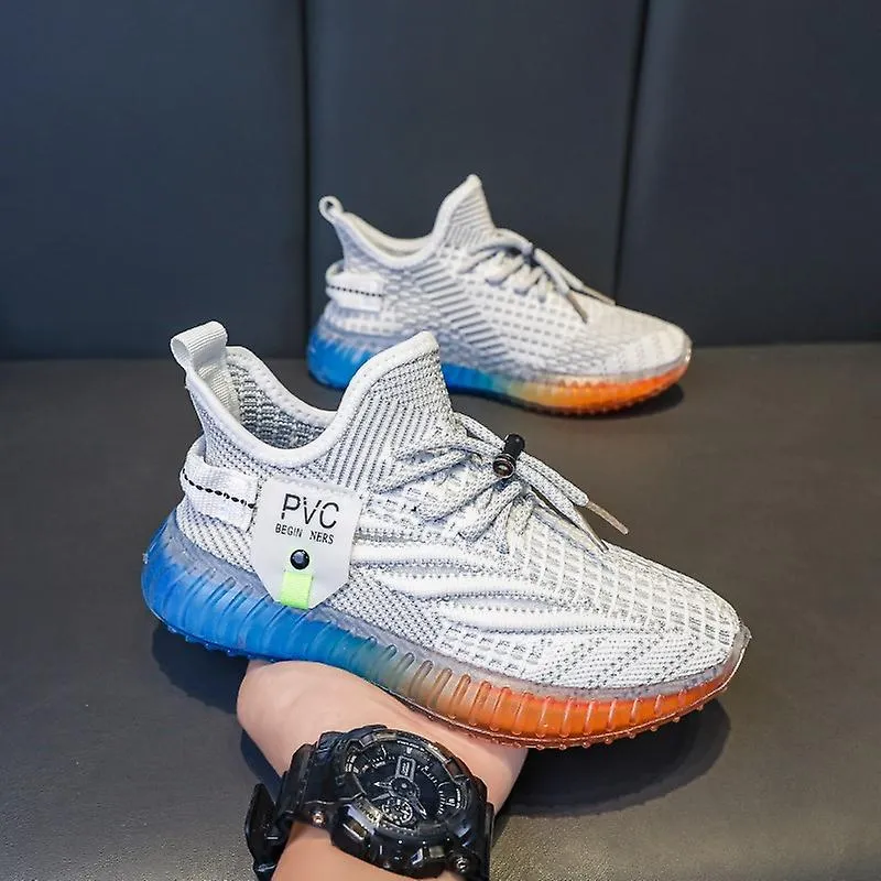 Nuevos niños pequeños Zapatillas deportivas Niños Niñas Zapatos casuales de coco Niños Zapatillas transpirables de punto volador