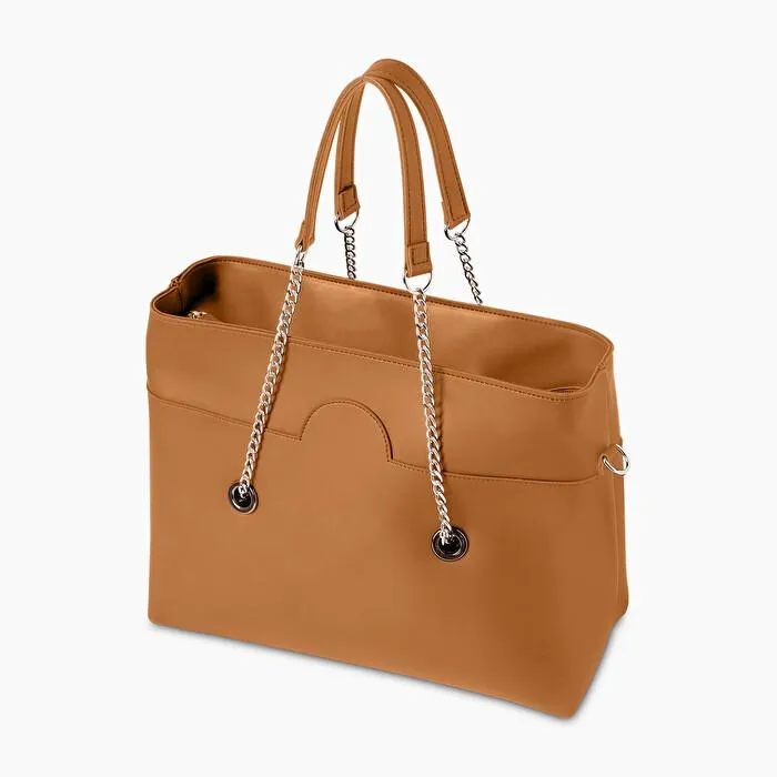 O bag wide galleta con mango a cadena