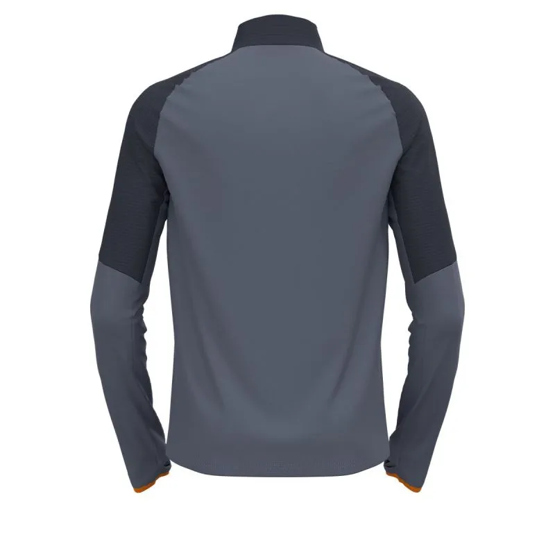 ODLO CAPA MEDIA 1/2 CREMALLERA DESCENT CW 200 SL (TINTA CHINA  GRIS FOLKSTONE) HOMBRE