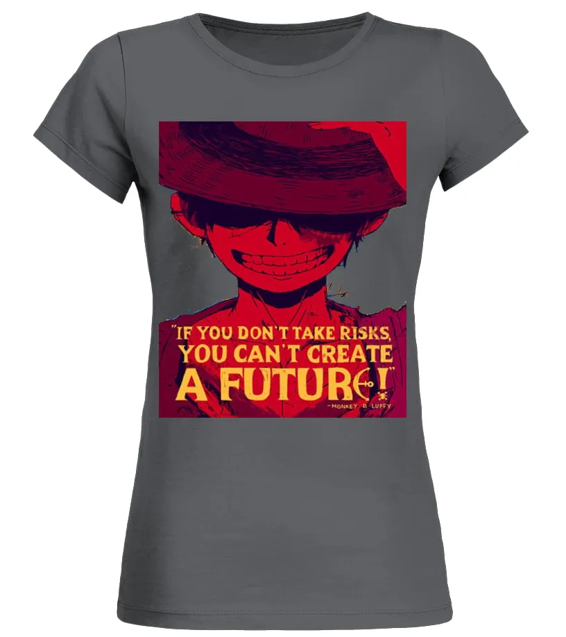One Piece Anime luffy Camiseta cuello redondo Mujer
