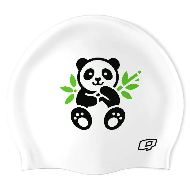 PANDA  SILICONE SWIMMING CAP