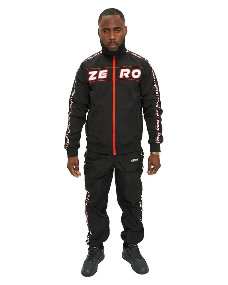 Pantalon zero brand negro retro trackpant