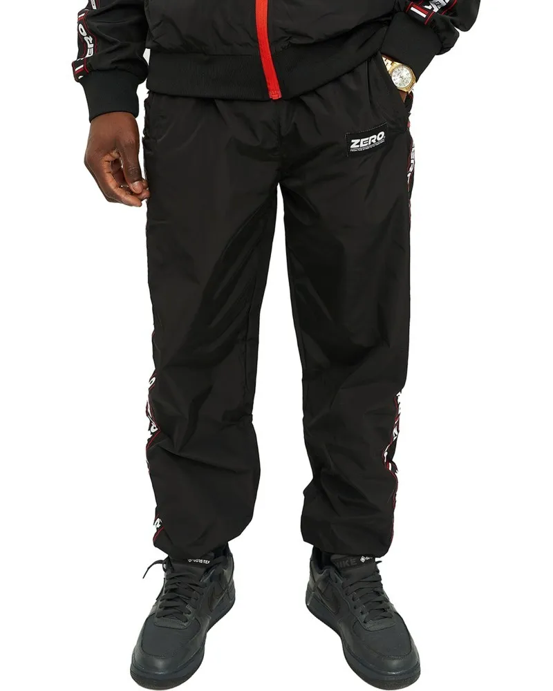 Pantalon zero brand negro retro trackpant