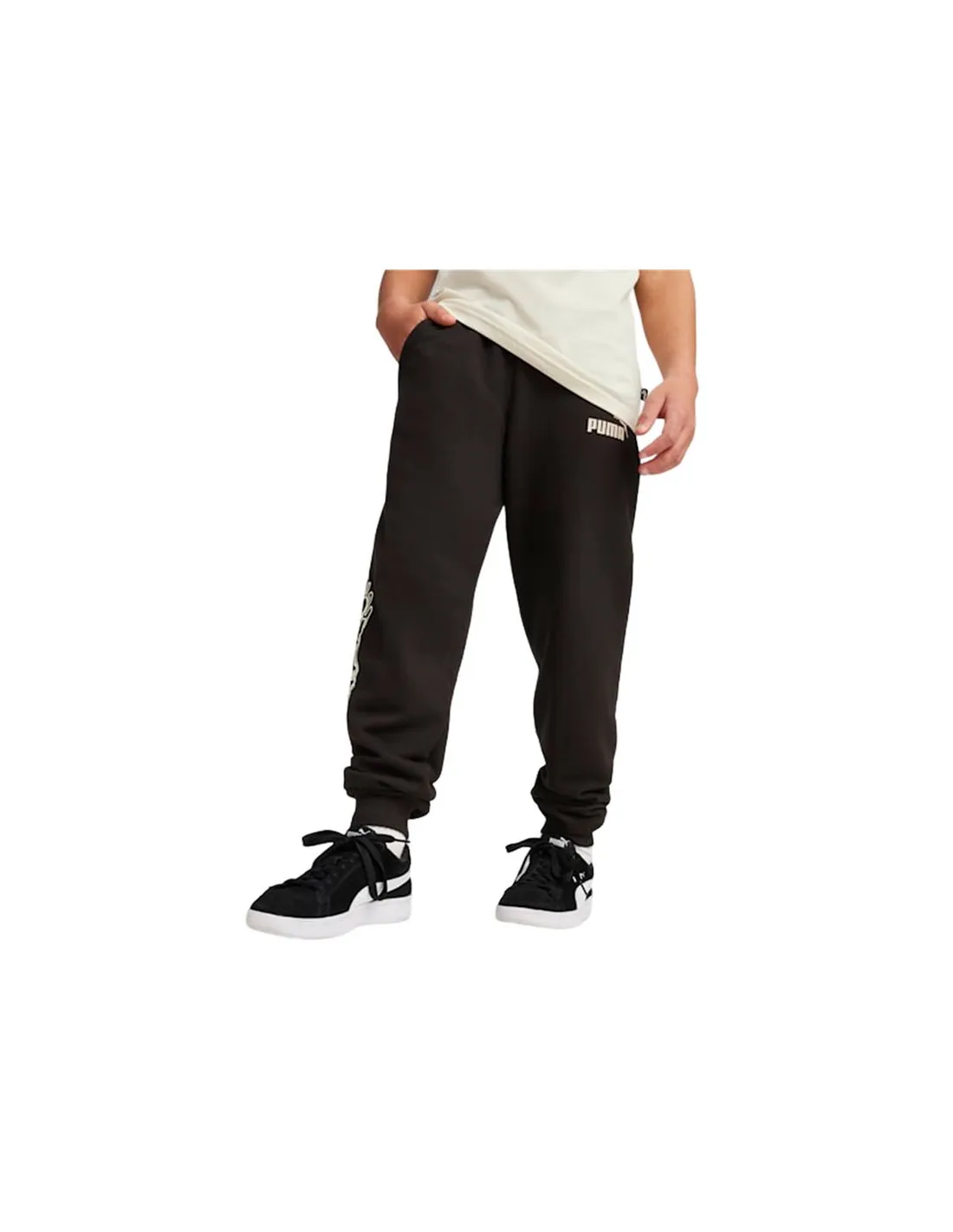 Pantalones Puma ESS+ MID 90s  Negro Infantil