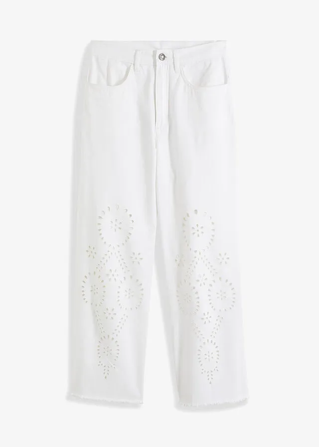 Pantalón capri Blanco