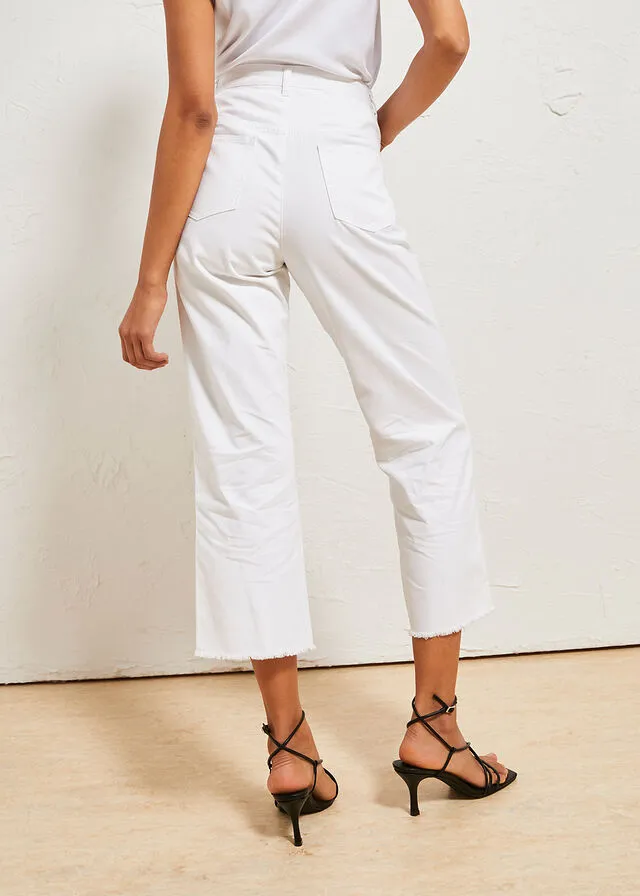 Pantalón capri Blanco