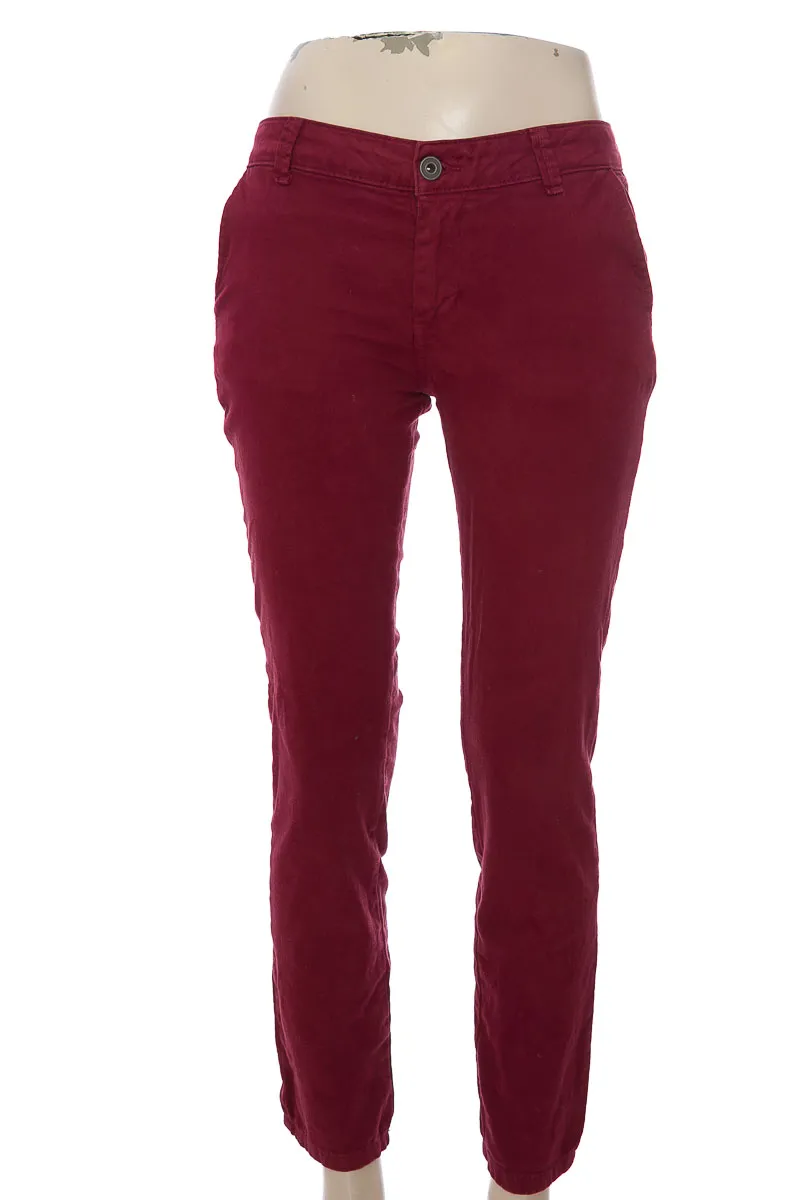 PANTALóN COLOR VINOTINTO  DKTA