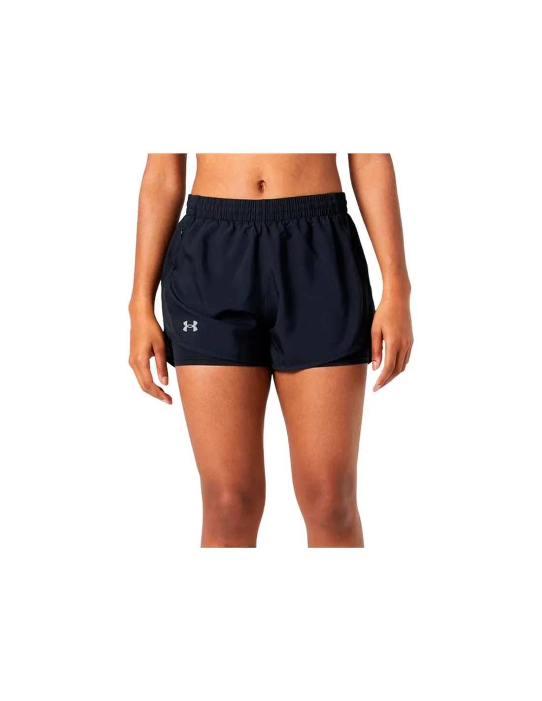 PANTALóN DE RUNNING UNDER ARMOUR FLY BY 2IN1 SHORTS MUJER NEGRO