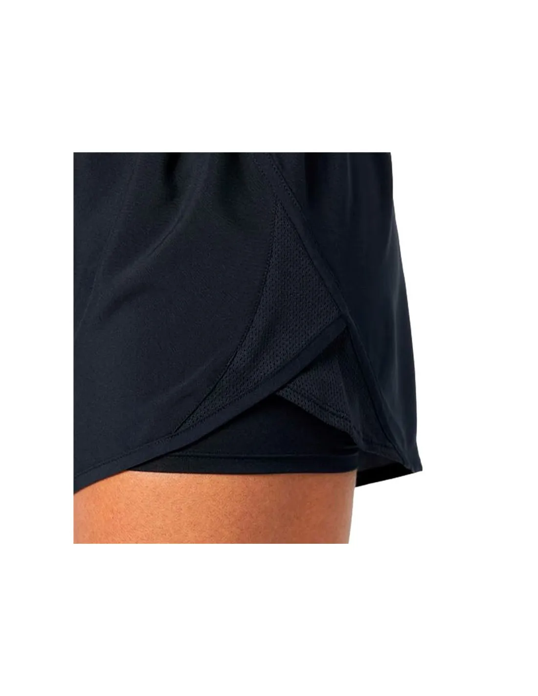 PANTALóN DE RUNNING UNDER ARMOUR FLY BY 2IN1 SHORTS MUJER NEGRO