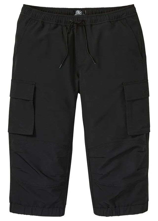 Pantalón funcional capri con corte normal Negro