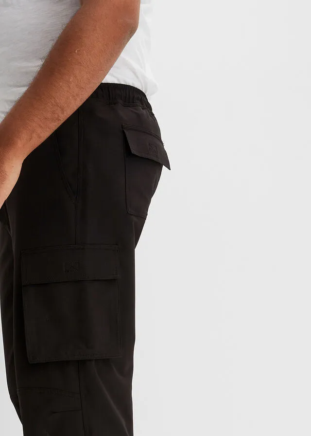 Pantalón funcional capri con corte normal Negro