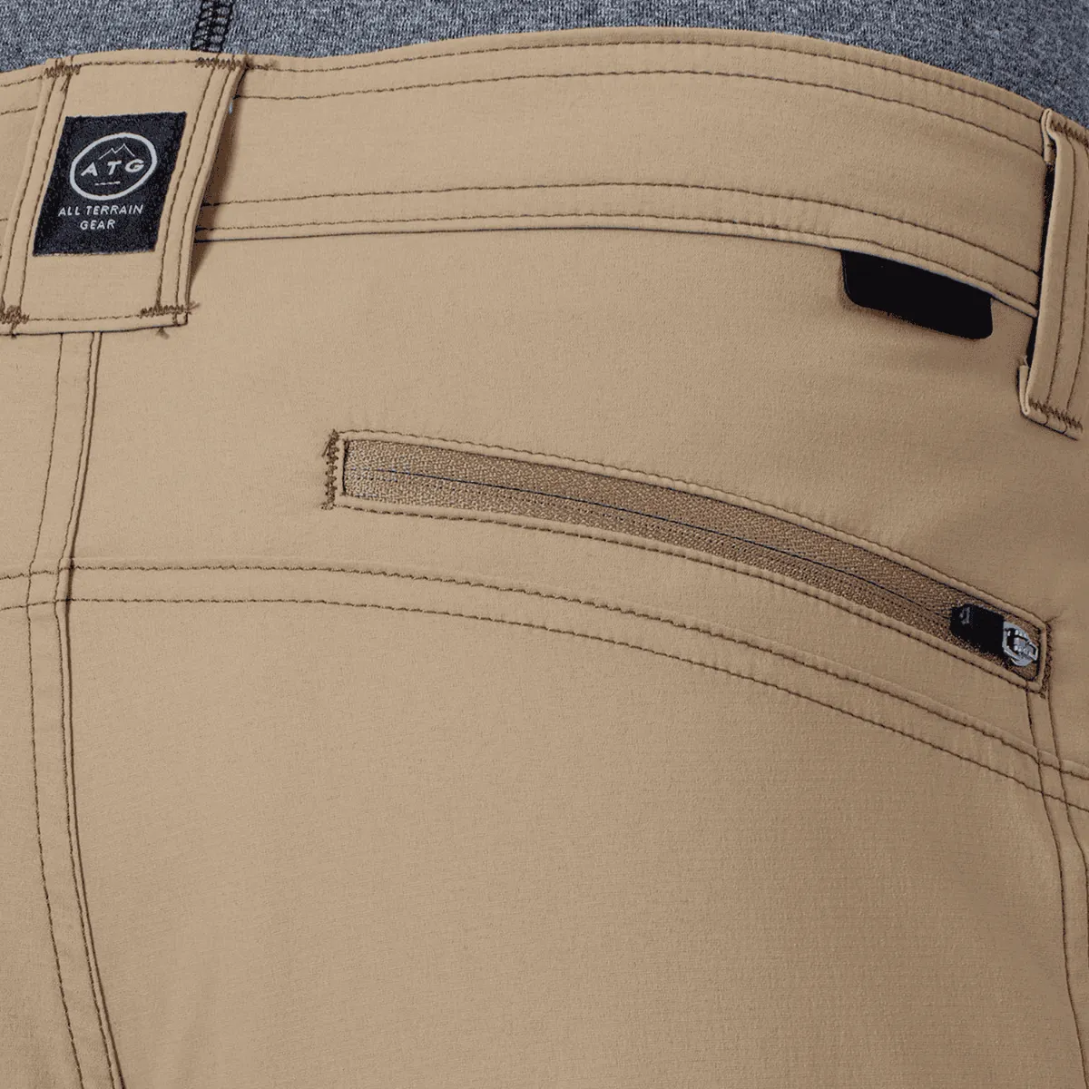 Pantalón Outdoor Hombre ATG by Wrangle Convertible Trail Jogger Café