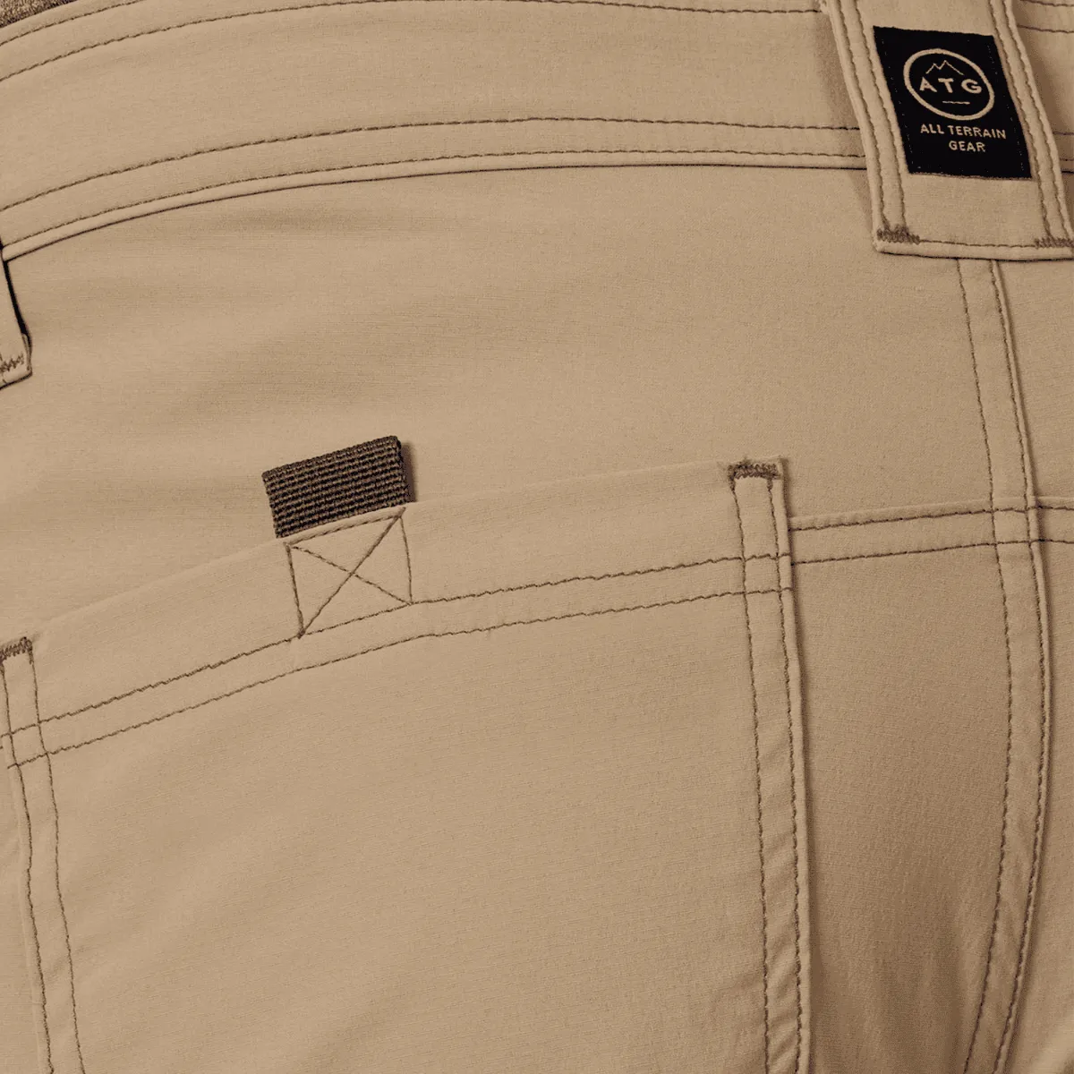 Pantalón Outdoor Hombre ATG by Wrangle Convertible Trail Jogger Café