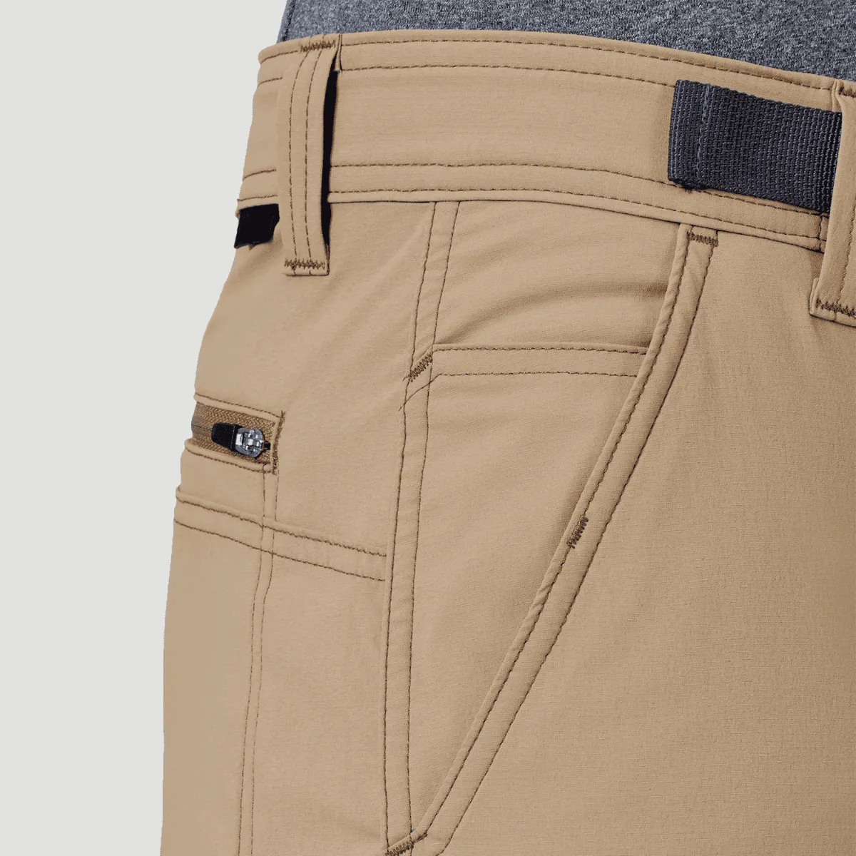 Pantalón Outdoor Hombre ATG by Wrangle Convertible Trail Jogger Café