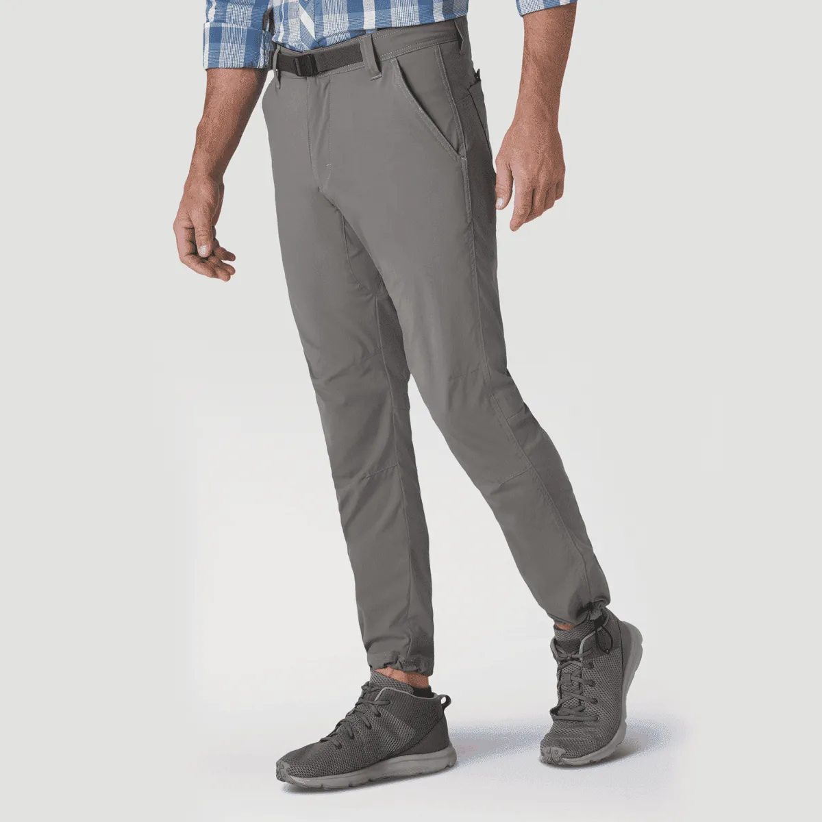Pantalón Outdoor Hombre ATG by Wrangler Convertible Trail Jogger Gris