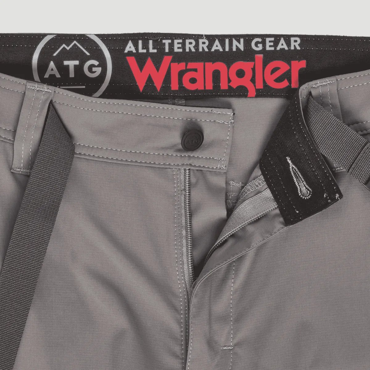 Pantalón Outdoor Hombre ATG by Wrangler Convertible Trail Jogger Gris