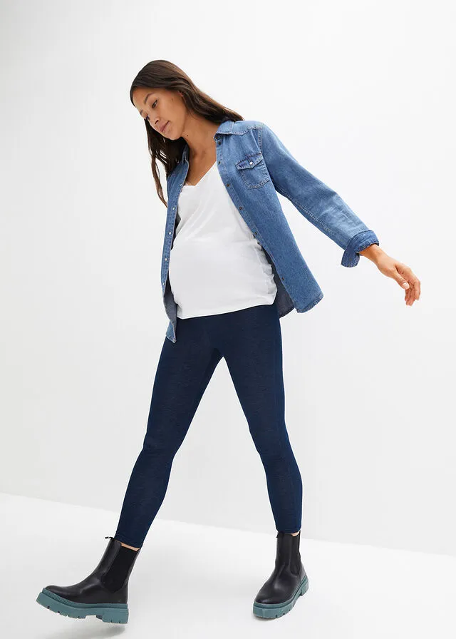 Pantalón premamá Azul