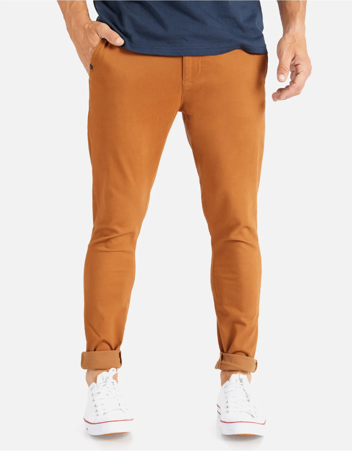 Pantalón skinny marrón