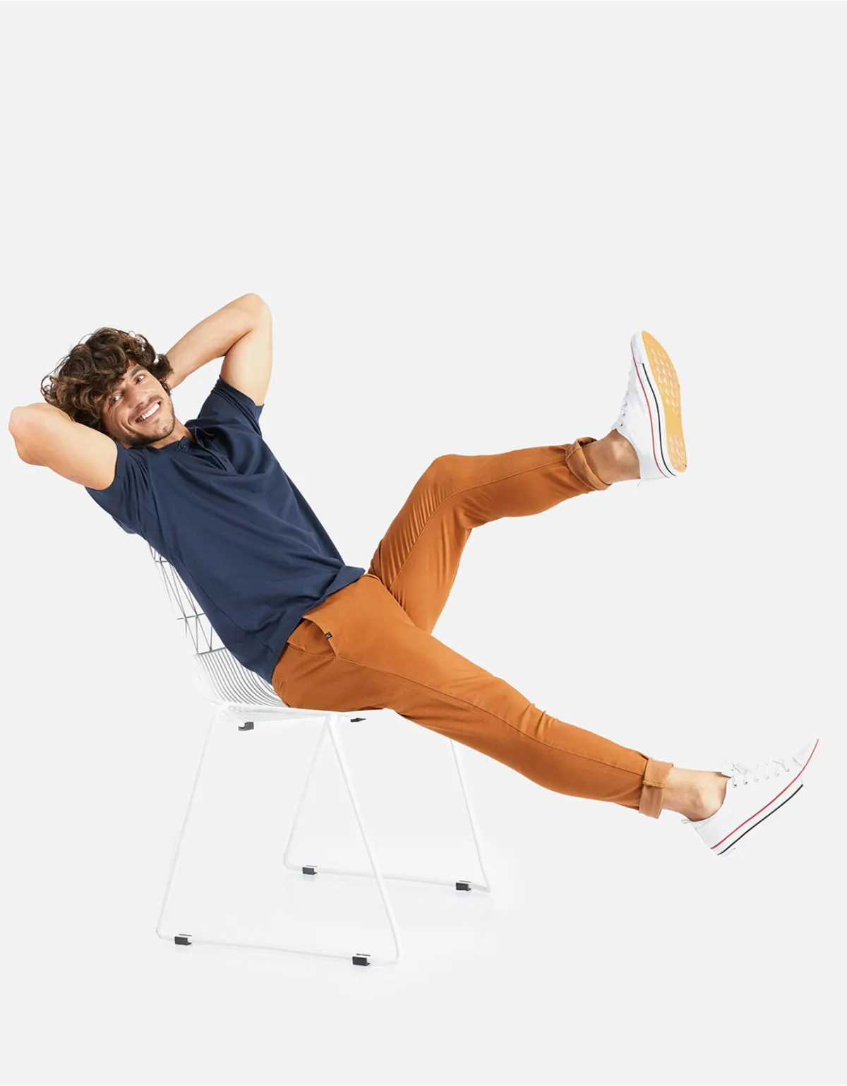 Pantalón skinny marrón
