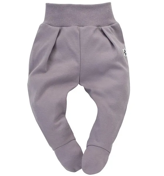 Pantalón violeta con pies para bebé colección Happiness