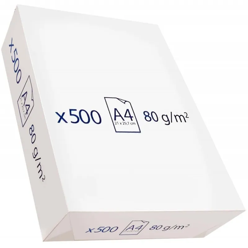 Paquete 500 Folios A4 80 gramos Blanco