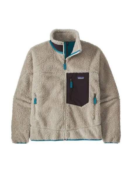 PATAGONIA CHAQUETA CLASSIC RETROX FLEECE HOMBRE NATURAL/OBSIDIAN PLUM