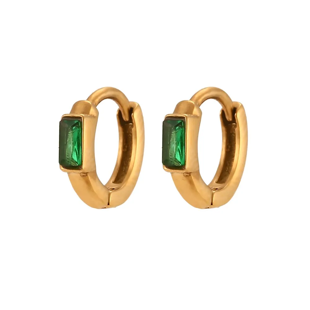 Pendientes Arkham Verde Oro