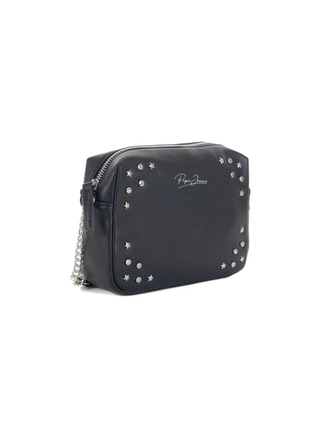 PEPE JEANS  BANDOLERA NEGRA ALESHA ROCK PL031562 