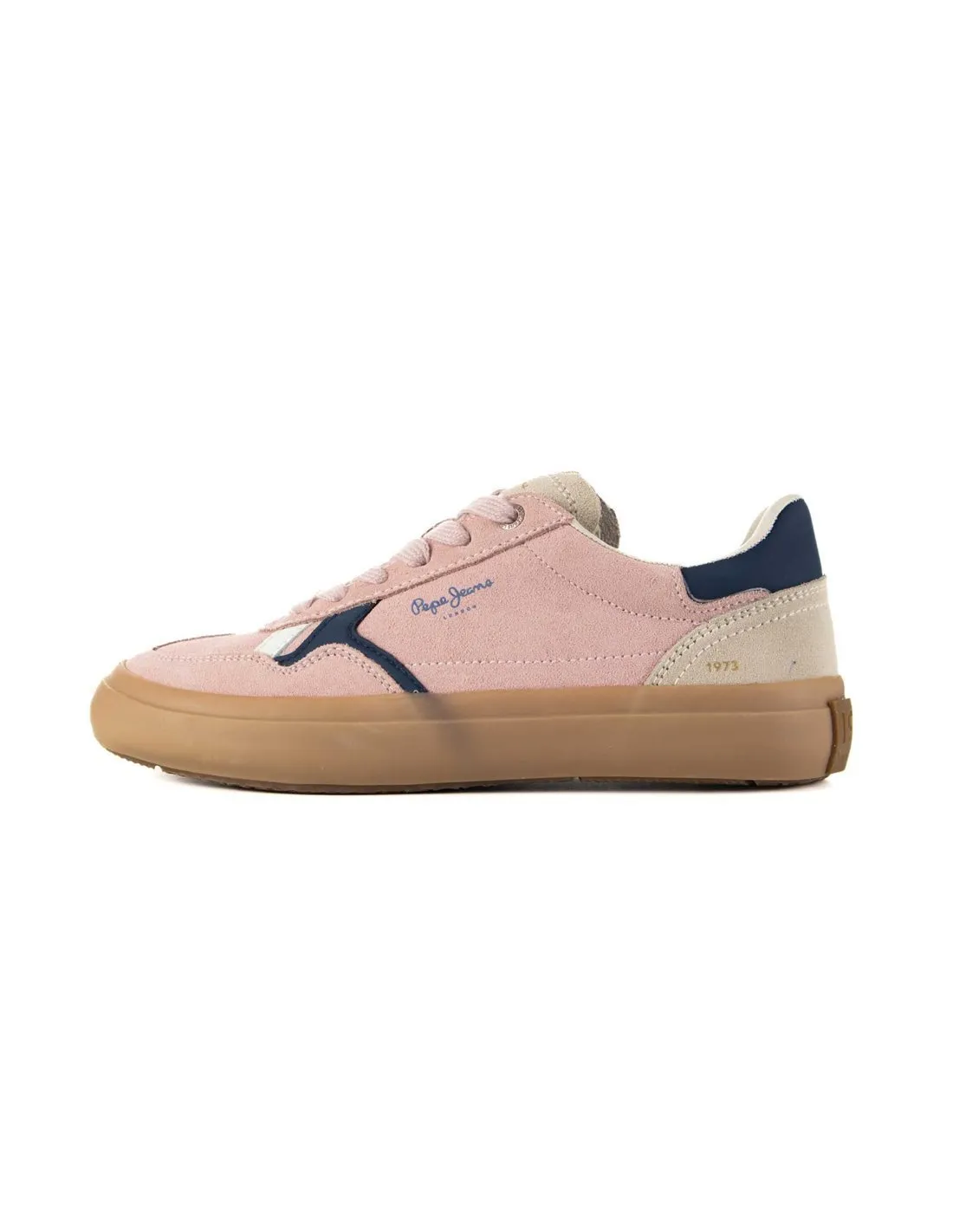 PEPE JEANS  ZAPATILLAS POWDER ROSE PINK TRAVIS RETRO PLS31586 MUJER