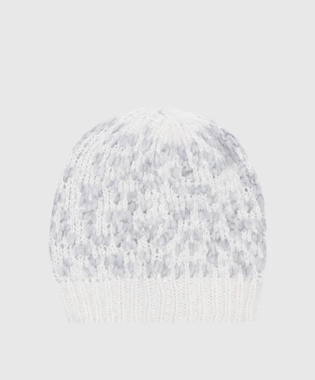 Peserico White cap with wool