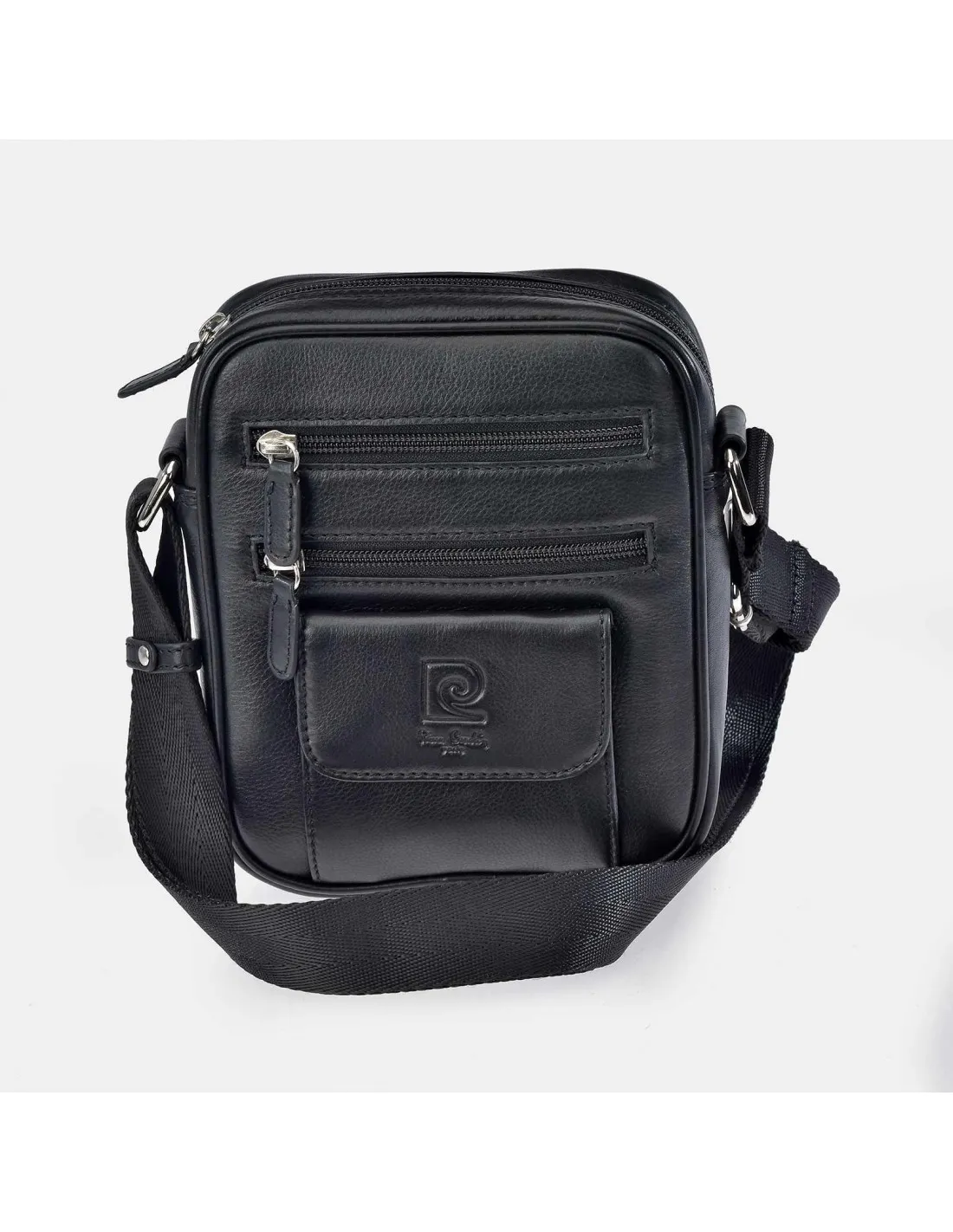 PIERRE CARDIN bolso cruzar para hombre en piel Napa