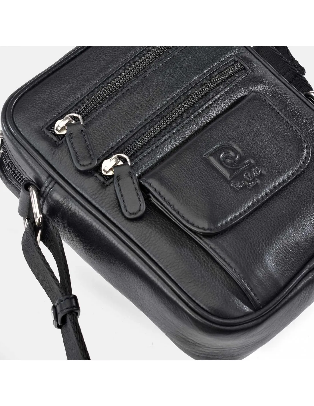 PIERRE CARDIN bolso cruzar para hombre en piel Napa