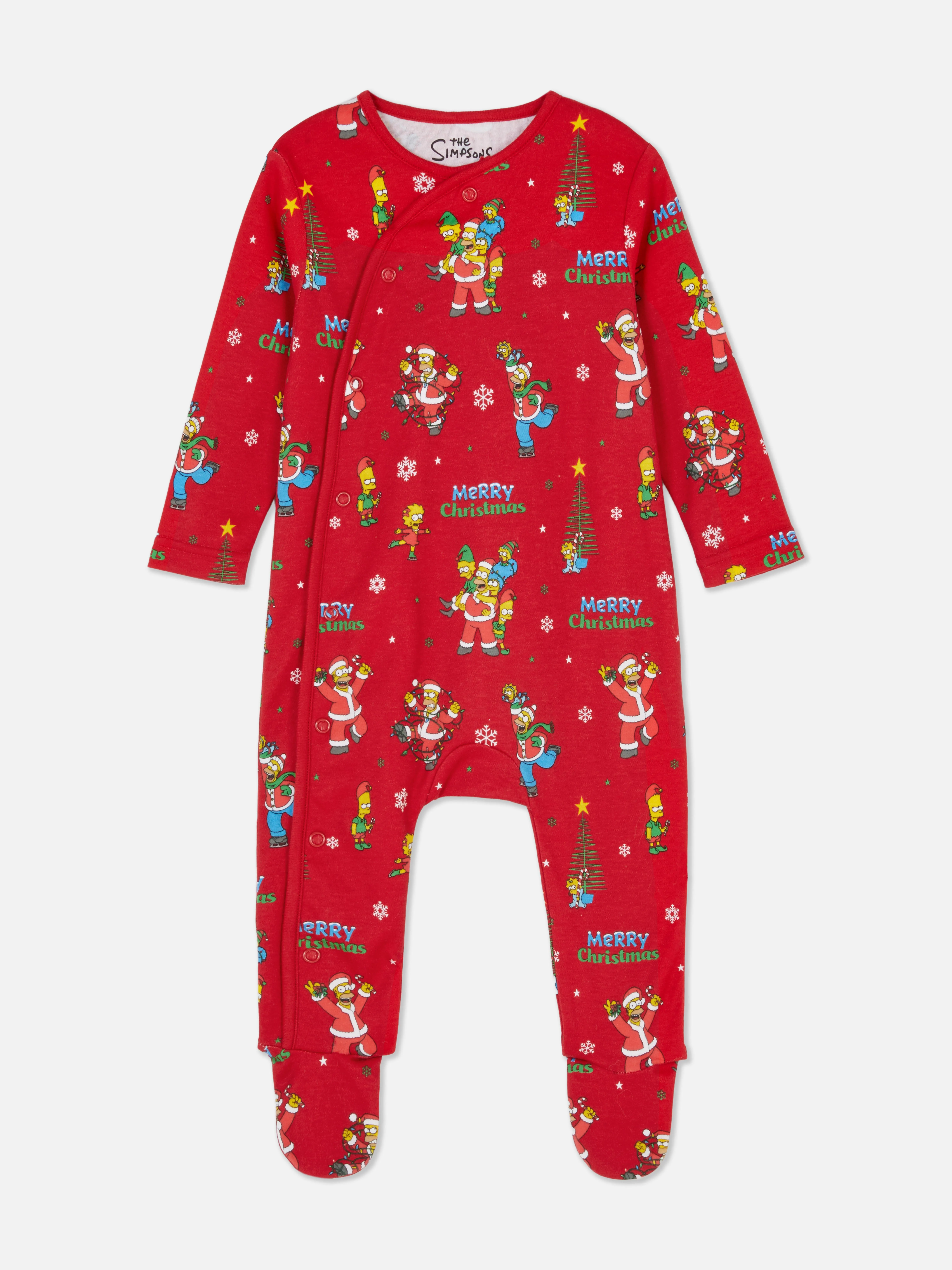 Pijama navideño de Los Simpsons para bebé
