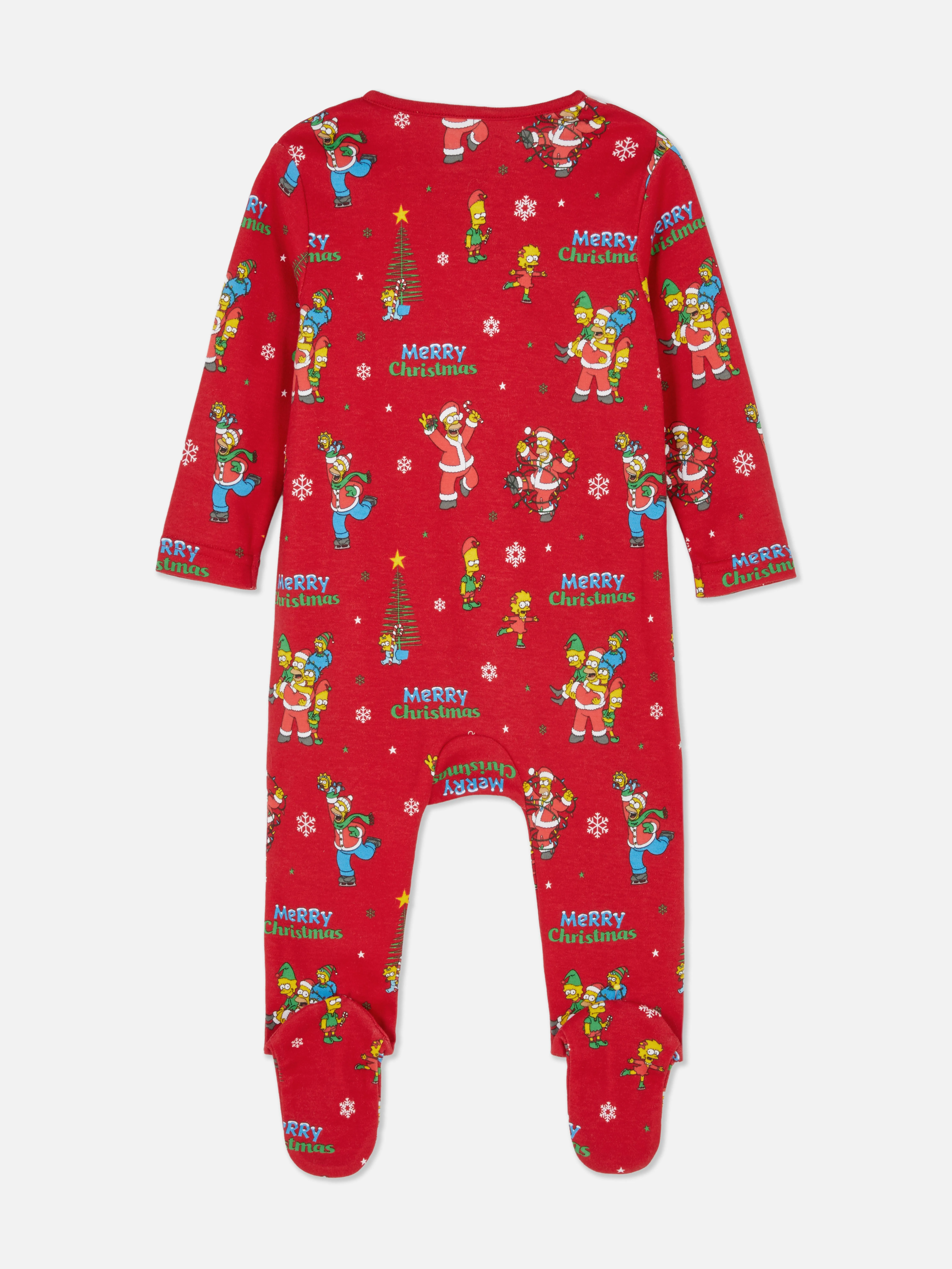 Pijama navideño de Los Simpsons para bebé