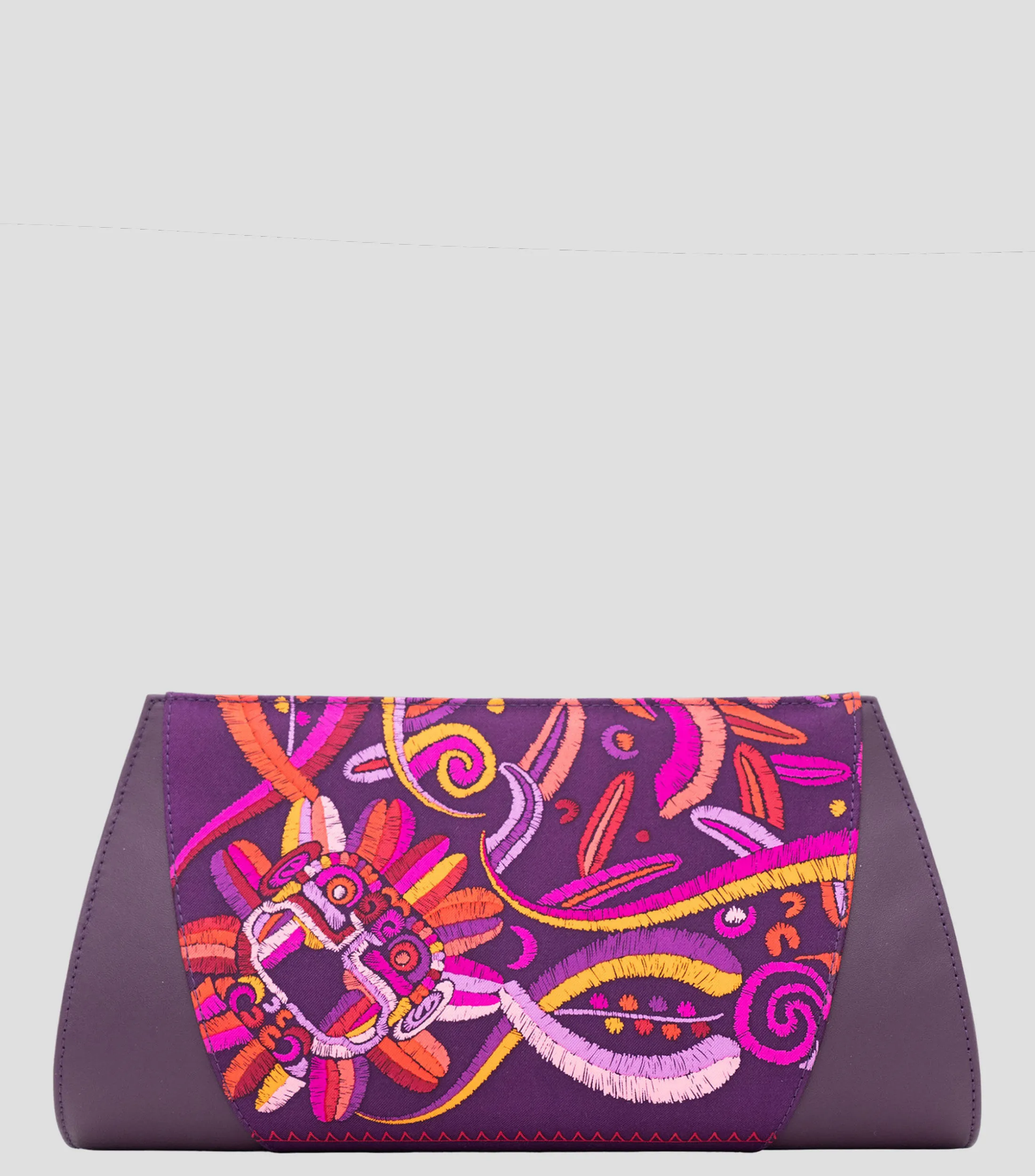 Pineda Covalin Bolso Clutch Quetzalcóatl Mujer