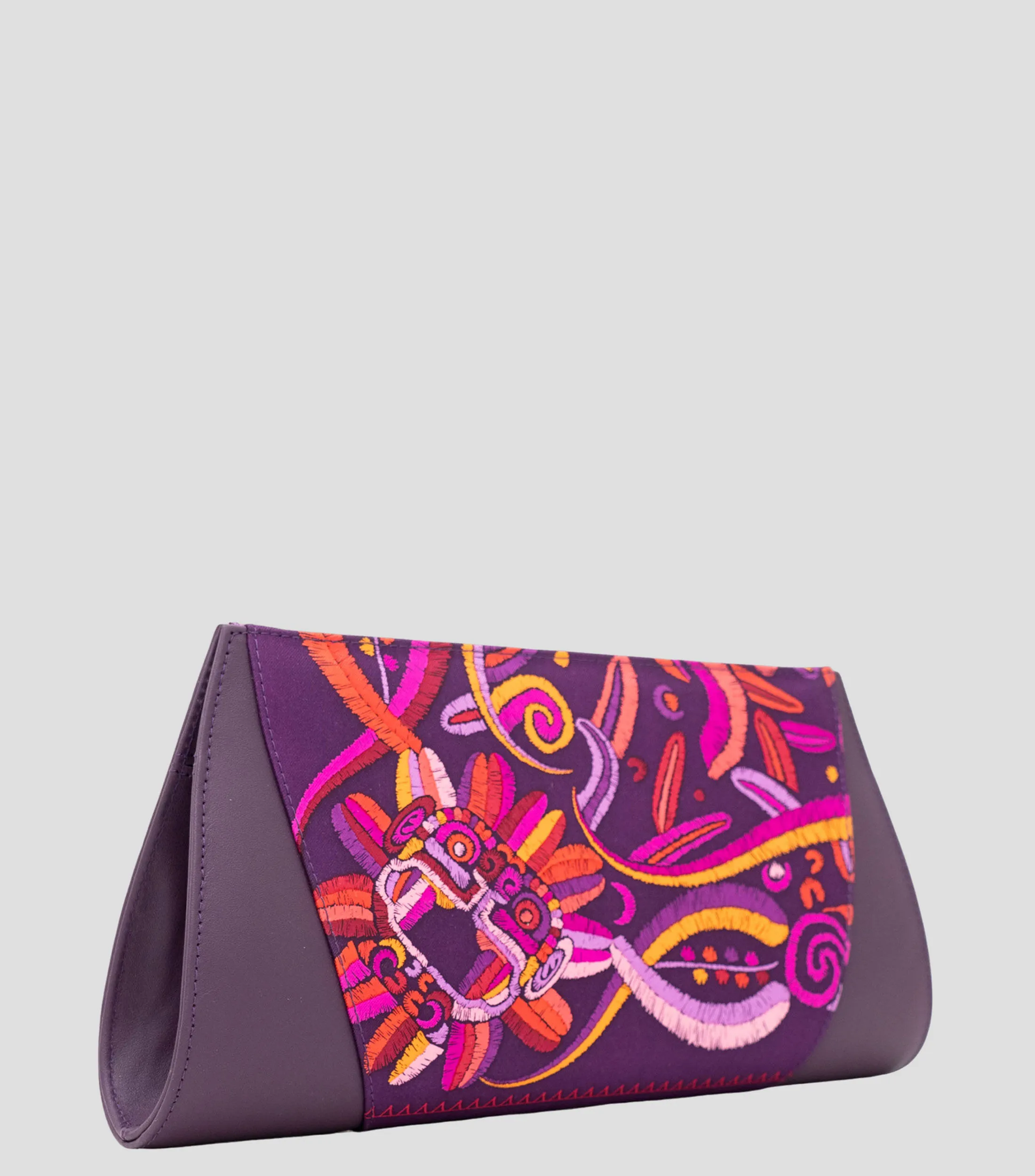 Pineda Covalin Bolso Clutch Quetzalcóatl Mujer