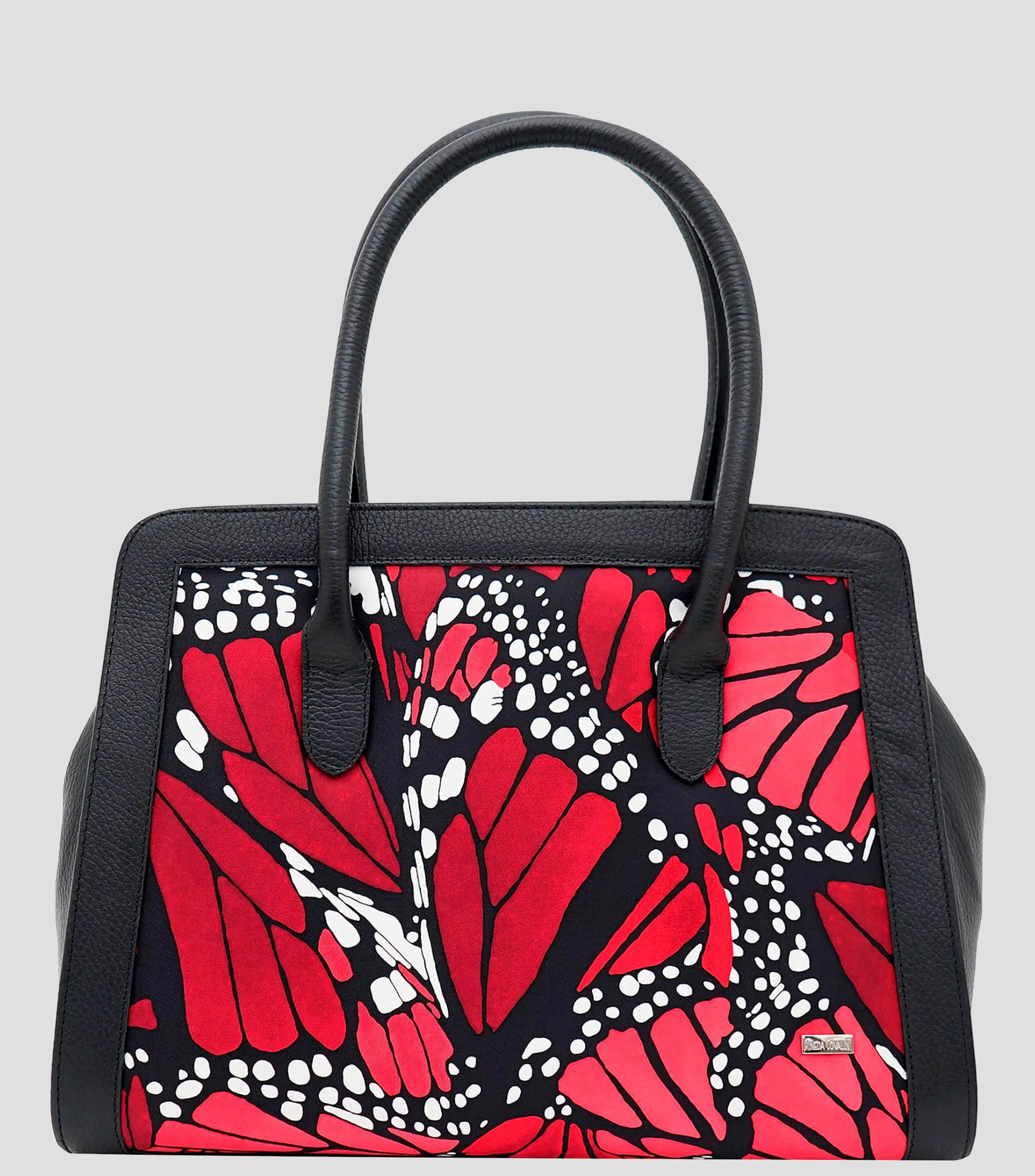 Pineda Covalin Bolso Satchel en Piel Mariposas Mujer