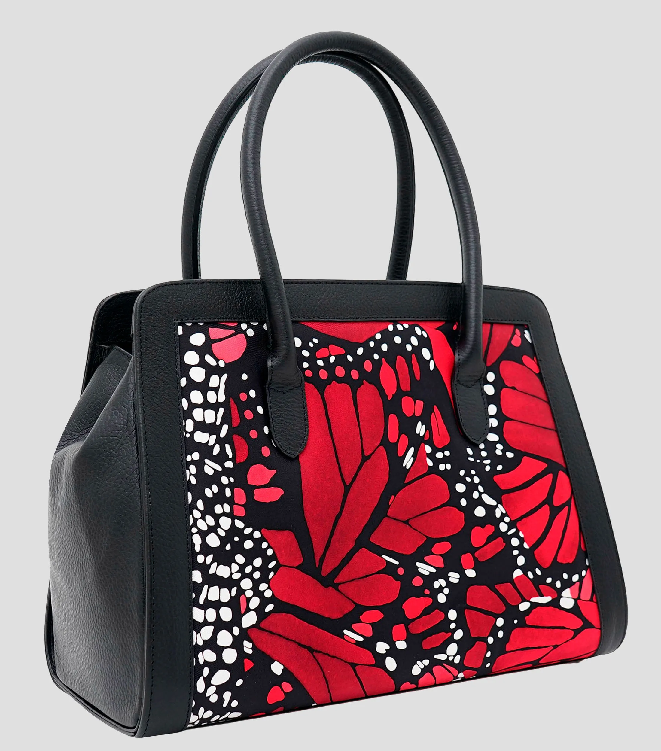 Pineda Covalin Bolso Satchel en Piel Mariposas Mujer